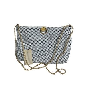 Bueno Collection Metal Mesh Crossbody Bag White NWT VTG